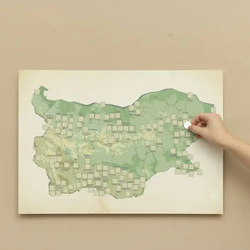 Карта с всички дестинации & стикери за отбелязване